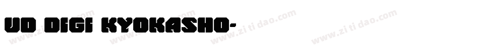 UD Digi Kyokasho字体转换